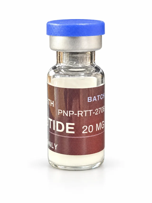Product photograph supplied with the Retatrutide record