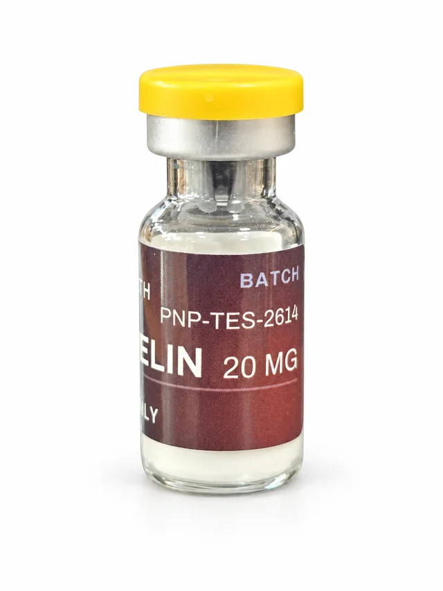 Product photograph supplied with the Tesamorelin record