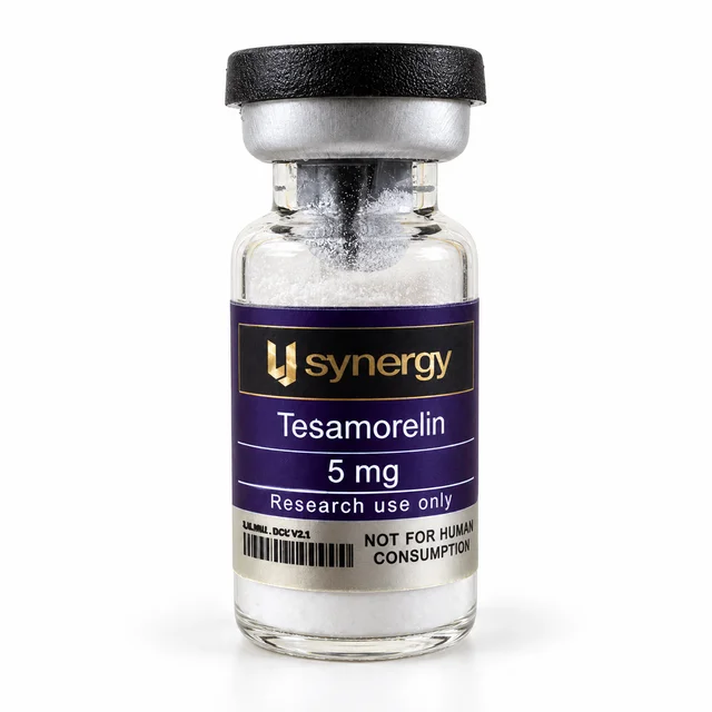 Product photograph supplied with the Tesamorelin record