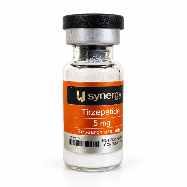 Product photograph supplied with the Tirzepatide record